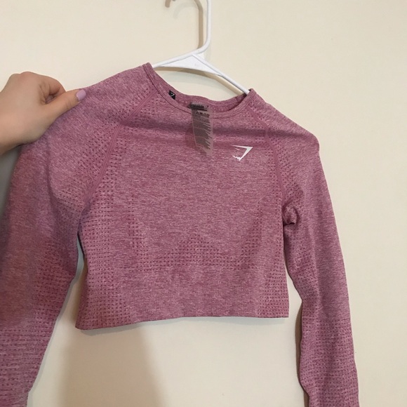 Gymshark Top Size Small in Dusky Pink Marl - Picture 6 of 7